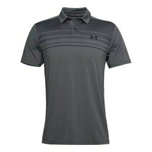 Under Armour A_[A[}[ Y Xj[J[ yMen's Under Armour Logo Pattern Loose Short Sleeve Polo Shirt Gray 1356654-012z TCY US_M_XL