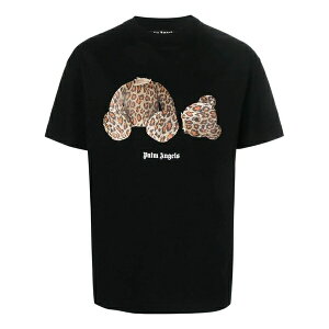 Palm Angels p[EGWFX Y Xj[J[ yPalm Angels Leopard Bear Classic Tee 'Black Brown' PMAA001S22JER0181060z TCY US_M_M
