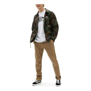 Vans oY Y Xj[J[ yMen's Vans Logo Printing lapel Windproof Jacket Camouflage VN0002MUCMAz TCY US_M_S