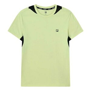 FILA tB Y Xj[J[ yFILA Logo Letter Printing Round Collar Male Yellow A11M122101F-YEz TCY US_M_L