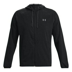Under Armour A_[A[}[ Y Xj[J[ yUnder Armour Stretch Woven Windbreaker Jacket 'Black' 1377171-001z TCY US_M_L