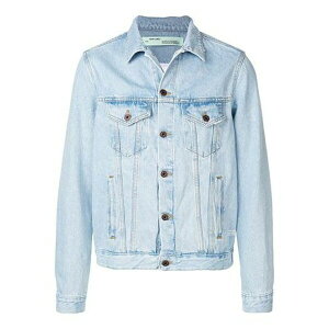 Off-White ItzCg Y Xj[J[ yOff-White Logo Printing Denim Jacket Light Blue OMYE019S193860167188z TCY US_M_L