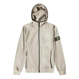 STONE ISLAND Xg[ACh Y Xj[J[ ySTONE ISLAND Light Soft Shell-R Hooded Jacket 'Dove Grey' 781540927-V0092z TCY US_M_S