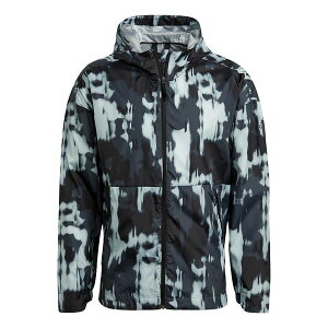 adidas AfB_X Y Xj[J[ yadidas Urban Aop WR Outdoor Sports Windproof Hooded Jacket Black GM4375z TCY US_M_L