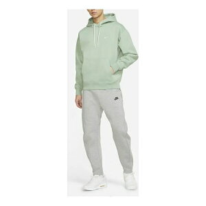 Nike iCL Y Xj[J[ yMen's Nike Logo Embroidered Solid Color Fleece Lined Light Green DA0316-006z TCY US_M_L