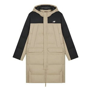 New Balance j[oX Y Xj[J[ yNew Balance Winter Long Down Jacket 'Beige Black' AMJ33338-INCz TCY US_M_M