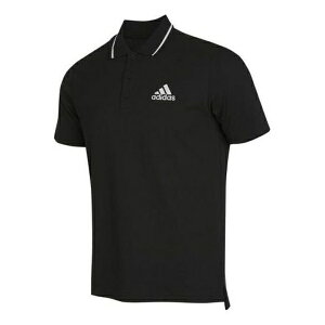 adidas AfB_X Y Xj[J[ yadidas M Sl Pq Ps Logo Athleisure Casual Sports Short Sleeve Polo Shirt Black GK9027z TCY US_M_XS