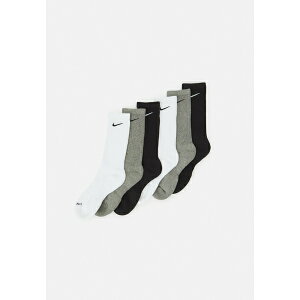 iCL Y T_ V[Y EVERYDAY PLUS CREW UNISEX 6 PACK - Sports socks - white(black)/carbon heather(black)/black(white)
