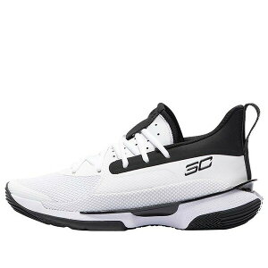 Under Armour �A���_�[�A�[�}�[ �����Y �X�j�[�J�[ �yUnder Armour Curry 7 Team 'White Black' 3023838-108�z �T�C�Y US_M_13