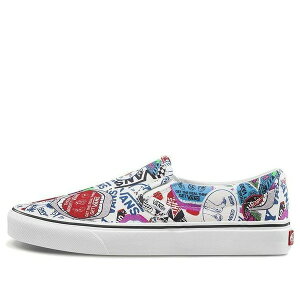 Vans �o���Y �����Y �X�j�[�J�[ �yVans Classic Slip-On 'Sticker Mash Up' VN0A38F7VFV�z �T�C�Y US_6.5(24.5cm)