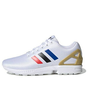 adidas �A�f�B�_�X �����Y �X�j�[�J�[ �yadidas ZX Flux 'Cloud White Black Royal Red' FV7918�z �T�C�Y US_8(26.0cm)