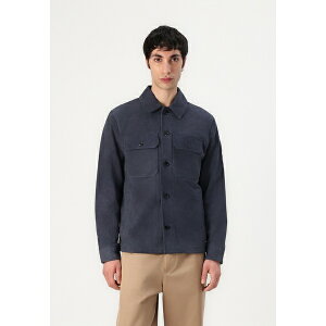 xX^bt Y T_ V[Y WAYPOINT OVERSHIRT - Leather jacket - dark ink