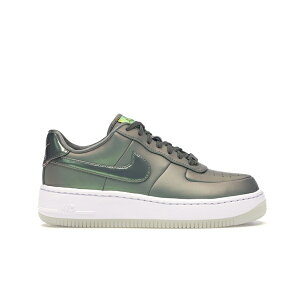 Nike �i�C�L ���f�B�[�X �X�j�[�J�[ �yNike Air Force 1 Upstep Low Shine (Women's)�z �T�C�Y US_7(24.0cm) Dark Stucco/Dark Stucco-White