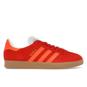 adidas �A�f�B�_�X ���f�B�[�X �X�j�[�J�[ �yadidas Gazelle Red Solar Orange (Women's)�z �T�C�Y US_8(25.0cm) Red/Solar Orange/Off White