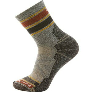 �X�}�[�g�E�[�� �����Y �C�� �A���_�[�E�F�A Performance Hike Light Cushion Striped Mid Crew Sock Taupe/Natural Marl