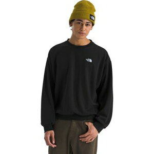 �m�[�X�t�F�C�X �����Y �p�[�J�[�E�X�E�F�b�g�V���c �A�E�^�[ TNF Core Embroidered Oversized Crew Sweatshirt - Men's TNF Black