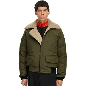 �J�i�_�O�[�X �����Y �W���P�b�g���u���]�� �A�E�^�[ Chilliwack Aviator Bomber-TD - Men's Military Green
