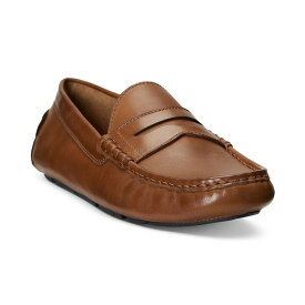 ラルフローレン メンズ スリッポン・ローファー シューズ Men's Anders Leather Driving Loafer Light Tan