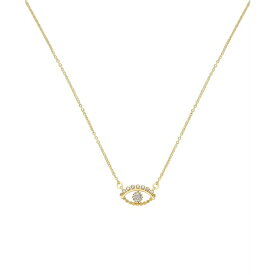 エティカ レディース ネックレス・チョーカー・ペンダントトップ アクセサリー All Knowing Eye Faux Cubic Zirconia Necklace Gold