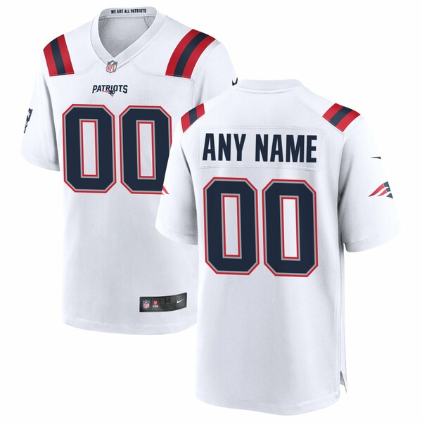 公式ショップ公式ショップナイキ メンズ ユニフォーム トップス New England Patriots Nike Custom Game Jersey  White キーホルダー・キーケース
