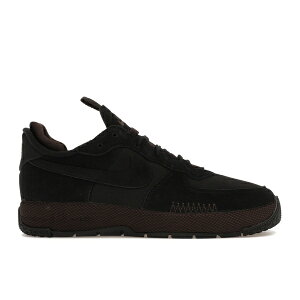 Nike �i�C�L ���f�B�[�X �X�j�[�J�[ �yNike Air Force 1 Wild Low Black Velvet Brown (Women's)�z �T�C�Y US_W_11 Black/Black/Velvet Brown/Cedar/Campfire Orange