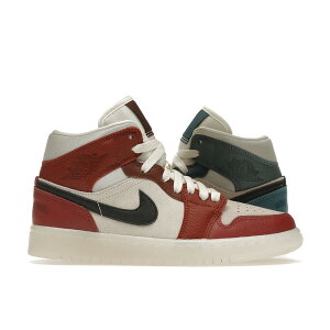 Jordan �W���[�_�� ���f�B�[�X �X�j�[�J�[ �yJordan 1 Mid Anti-Gravity Machines (Women's)�z �T�C�Y US_6.5(23.5cm) Dark Pony/Saturn Gold-Redstone