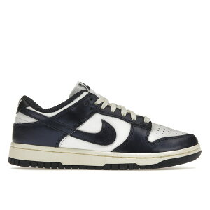 Nike �i�C�L ���f�B�[�X �X�j�[�J�[ �yNike Dunk Low PRM Vintage Navy (Women's)�z �T�C�Y US_W_16.5 White/Midnight Navy-Coconut Milk