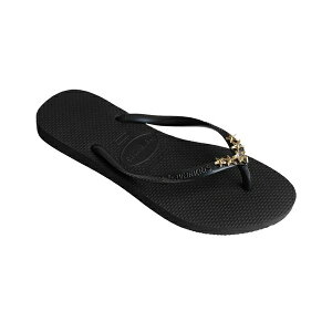 nCAiX fB[X T_ V[Y Women's Slim Stars Round Toe Sandals Black