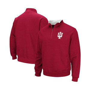 RVA Y p[J[EXEFbgVc AE^[ Men's Crimson Indiana Hoosiers Big and Tall Tortugas Logo Quarter-Zip Sweatshirt Crimson
