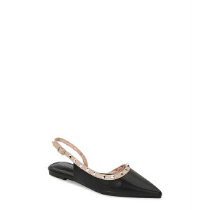 �o�[�l�X ���f�B�[�X �T���_�� �V���[�Y OdinaPyramid Stud Flats Black