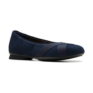 N[NX fB[X T_ V[Y Women's Jazmynn Gem Round Toe Flats Navy Suede