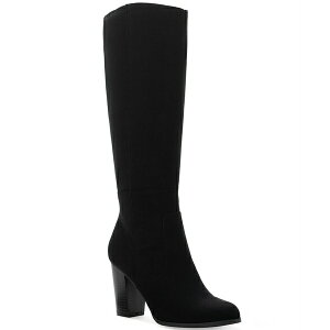 �X�^�C���A���h�R�[ ���f�B�[�X �u�[�c �V���[�Y Women's Addyy Knee High Dress Boots, Created for Macy's, Regular, Wide & Extra-Wide Calf Black Micro