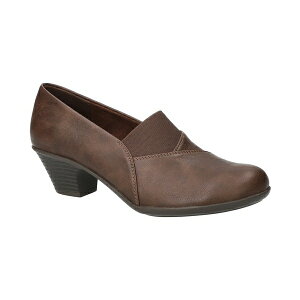 C[W[Xg[g fB[X Xb|E[t@[ V[Y Women's Fondly Block-Heel Slip-On Shooties Brown