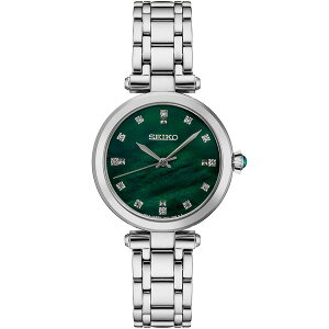 ZCR[ fB[X uXbgEoOEANbg ANZT[ Women's Diamond (1/8 ct. t.w.) Stainless Steel Bracelet Watch 30mm Green