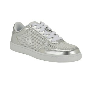 JoNC fB[X Xj[J[ V[Y Women's Heyra Logo Lace-Up Sneakers Silver Metallic