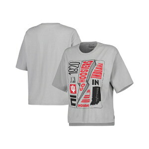 vX{bNX fB[X Jbg\[ gbvX Women's Silver Indiana Hoosiers Rock & Roll School of Rock T-shirt Silver