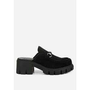 hO fB[X Xb|E[t@[ V[Y Women prosper velvet slip on mules Black