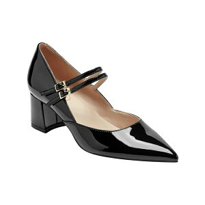 �o���h���[�m ���f�B�[�X �p���v�X �V���[�Y Women's Smith Mary Jane Block Heel Pumps Black Patent