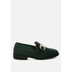���O �A���h �R�[ ���f�B�[�X �X���b�|���E���[�t�@�[ �V���[�Y Maestro Diamante Embellished Horsebit Loafers Green