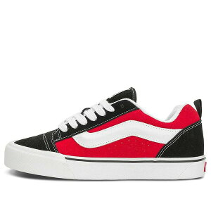 Vans �o���Y �����Y �X�j�[�J�[ �yVans Knu Skool Shoe 'Black Red' VN0009QC6RT�z �T�C�Y US_6.5(24.5cm)