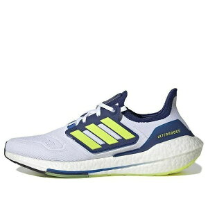 adidas �A�f�B�_�X �����Y �X�j�[�J�[ �yadidas UltraBoost 22 'White Solar Yellow Blue' GX5466�z �T�C�Y US_6.5(24.5cm)