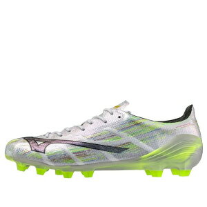 Mizuno �~�Y�m �����Y �X�j�[�J�[ �yMizuno Alpha 2 Made in Japan FG 'Silver Neon' P1GA256009�z �T�C�Y US_5.5(23.5cm)