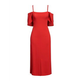 【送料無料】 ヴィクトリア ベッカム レディース ワンピース トップス Midi dresses Red