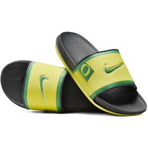 Nike iCL Y Xj[J[ yNike Offcourt Slide Oregonz TCY US_6(24.0cm) Yellow Strike/Dark Smoke Grey/Apple Green