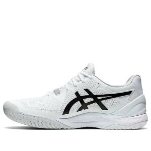 ASICS �A�V�b�N�X �����Y �X�j�[�J�[ �yASICS Gel Resolution 8 'White Black' 1041A079-101�z �T�C�Y US_7.5(25.5cm)