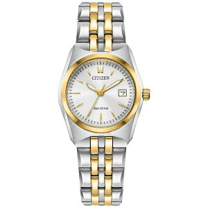 V`Y fB[X uXbgEoOEANbg ANZT[ Eco-Drive Women's Corso Two-Tone Stainless Steel Bracelet Watch 28mm Two-tone