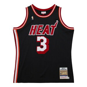 Mitchell & Ness ~b`F&lX Y Xj[J[ yMitchell & Ness x Miami Heat Dark Hwc 2013-14 Jersey 'Dwyane Wade 3' AJY46497-MHE13DWABLCKz TCY US_M_L