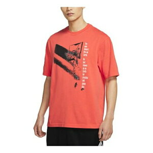 Air Jordan W[_ Y Xj[J[ yAir Jordan Flight Flying Man Printing Basketball Sports Short Sleeve Orange CV5109-884z TCY US_M_S