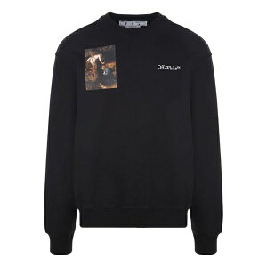 Off-White ItzCg Y Xj[J[ yMen's Off-White SS22 Character Logo Printing Round Neck Long Sleeves Black OMBA057S22FLE0011001z TCY US_M_XXL