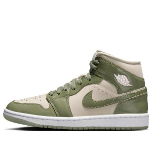 Air Jordan �W���[�_�� ���f�B�[�X �X�j�[�J�[ Sea Glass/Oil Green/Metallic Silver �y(WMNS) Air Jordan 1 Mid SE 'Sea Glass Oli Green' HF4079-003�z �T�C�Y US_7.5(24.5cm)